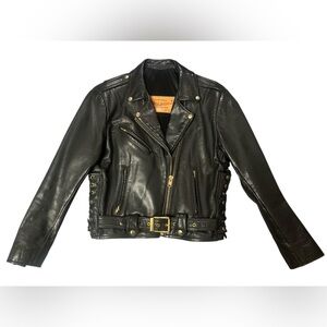 High quality thick biker style custom made jacket